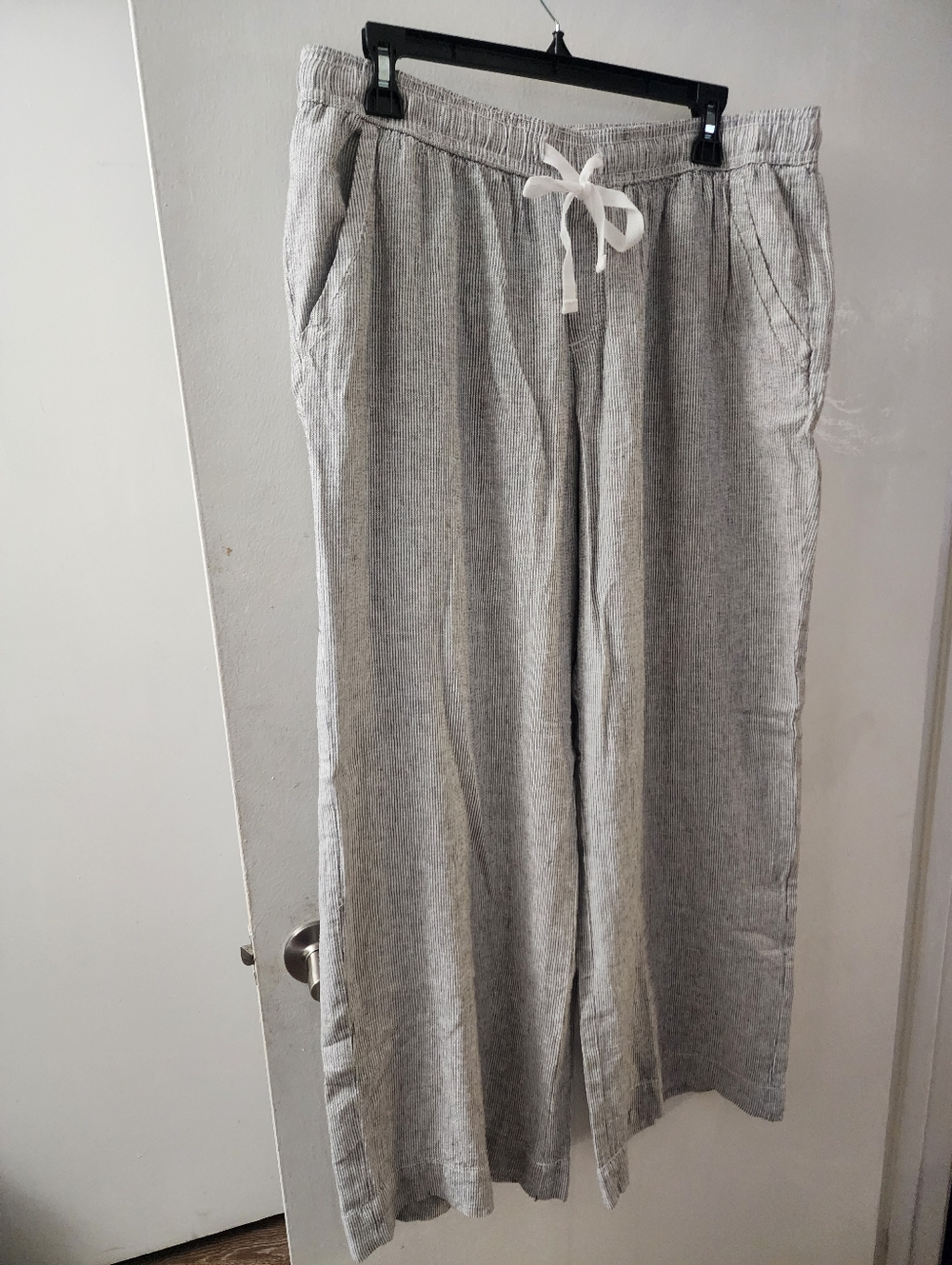 NWT LINEN BLEND WIDE LEG PANTS SIZE XLARGE BY BRIGGS